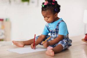 toddler writing