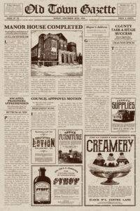 victorian style newspaper