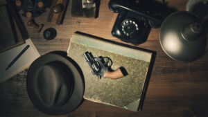 50's detective desk