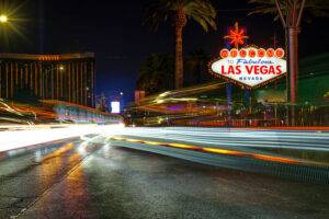 las vegas strip at night