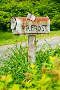 robert frost's mailbox