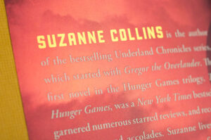 suzanne collins back of book