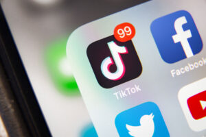 tik tok app on phone